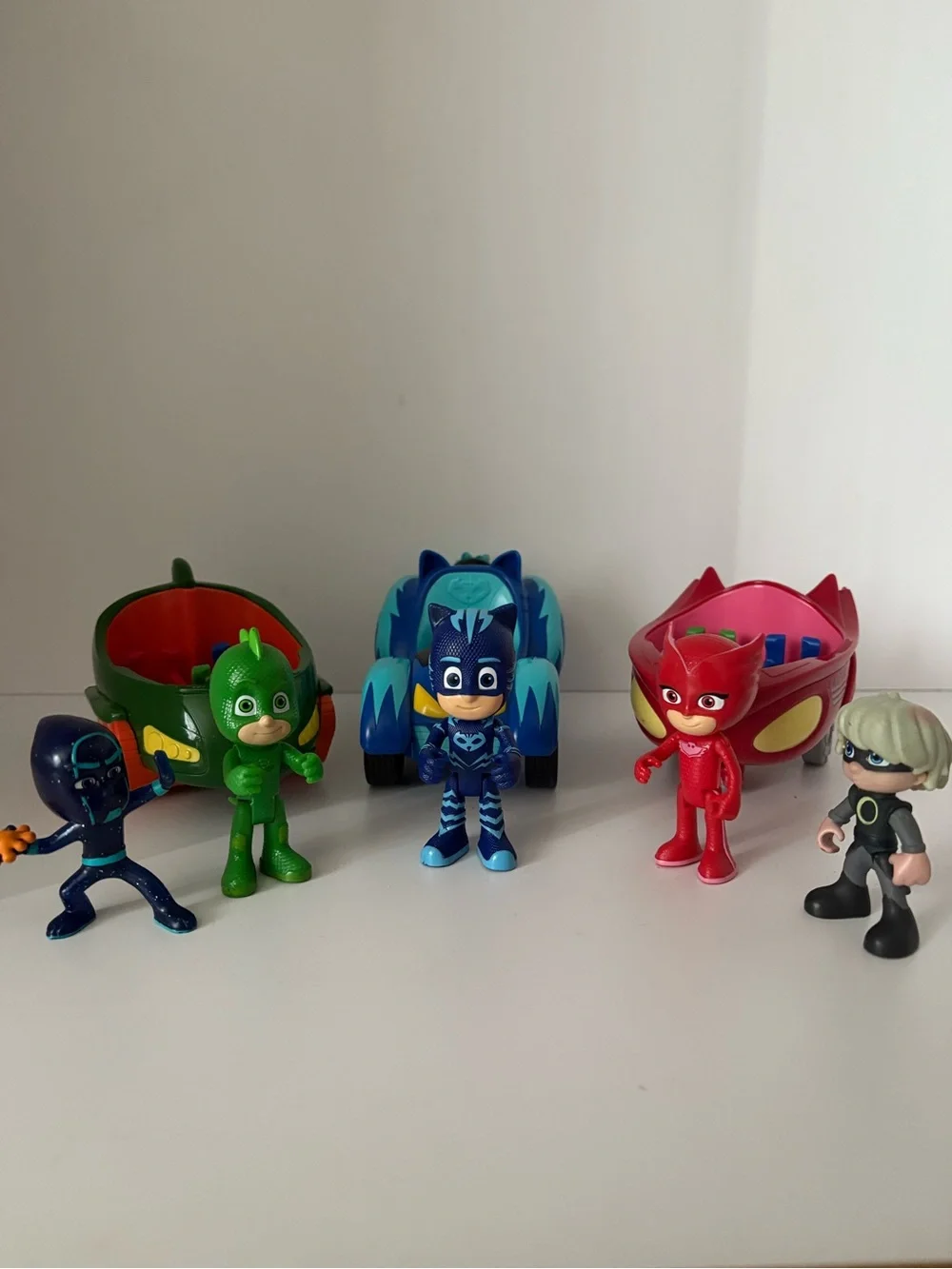 PJ Masks Vehicles & Figures Catboy Owlette Gekko Luna Girl Night Ninja 8 Pcs Set